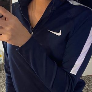 navy blue nike quarter zip